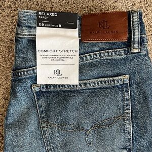 Ralph Lauren Relaxed Tapered Jean size 8